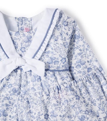 Baby Aranda floral cotton dress and bloomers set | La Coqueta