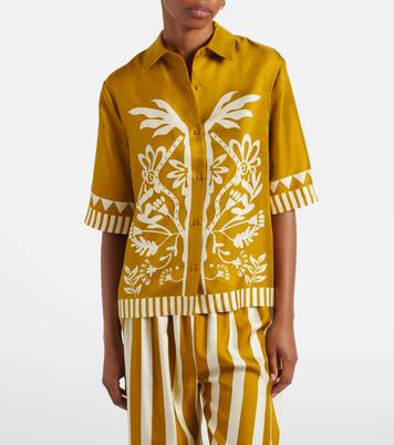 Camicia Émeraude in twill di seta | Eres