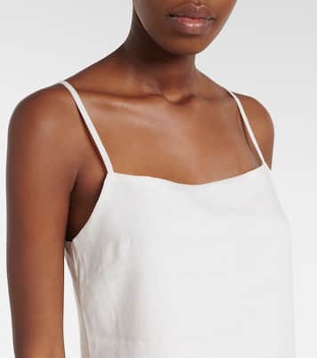 Geneva linen minidress | Asceno