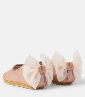 Baby Luyax metallic leather ballet flats | Donsje