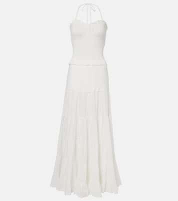 Foe shirred cotton maxi dress | Poupette St Barth