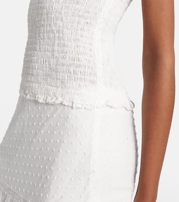 Foe shirred cotton maxi dress | Poupette St Barth