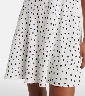 Polka-dot lace-trimmed minidress | Rixo