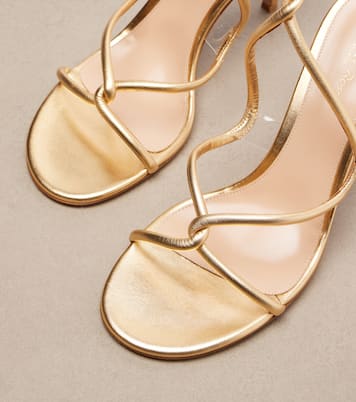 Sandali Jungle Mamba in pelle metallizzata | Gianvito Rossi