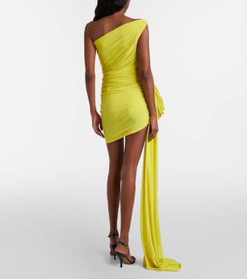 Pickleball Diana ruched jersey minidress | Norma Kamali
