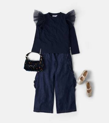 Ariana ruffled cotton-blend pants | Molo