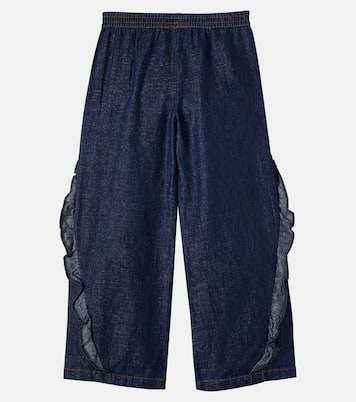 Ariana ruffled cotton-blend pants | Molo