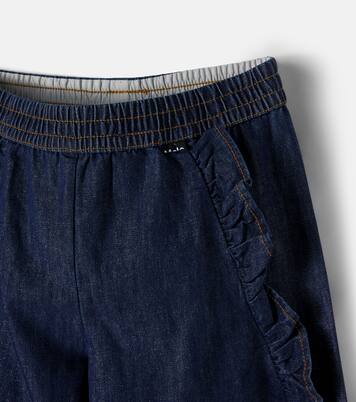 Ariana ruffled cotton-blend pants | Molo