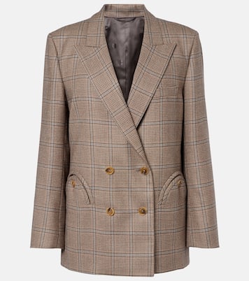 Everynight checked double-breasted wool blazer | Blazé Milano