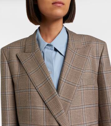Everynight checked double-breasted wool blazer | Blazé Milano