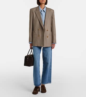 Everynight checked double-breasted wool blazer | Blazé Milano