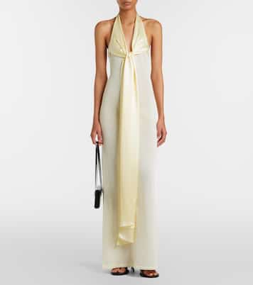 Maxikleid Nayra aus einem Baumwoll-Seidengemisch | Aya Muse
