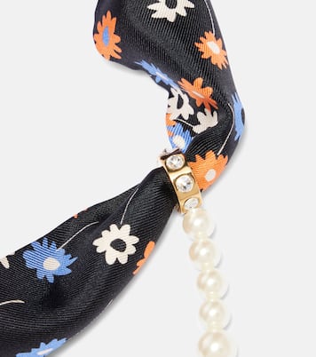 Collar con pañuelo adornado | Miu Miu