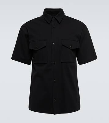 Cotton blend short-sleeved shirt | Nanushka