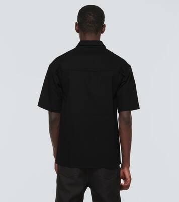Cotton blend short-sleeved shirt | Nanushka