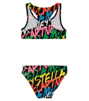 Logo printed racerback bikini | Stella McCartney Kids