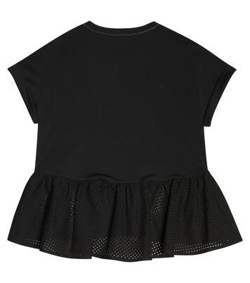 Mesh and cotton T-shirt | Brunello Cucinelli Kids