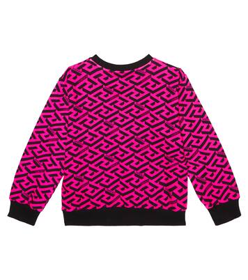 Logo cotton sweatshirt | Versace Kids
