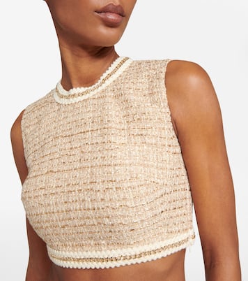 Cropped-Top aus Tweed | Giambattista Valli