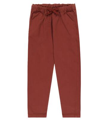 Leda striped cotton pants | Caramel