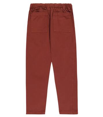 Leda striped cotton pants | Caramel