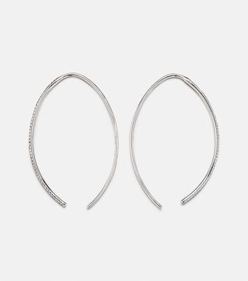 Orecchini a cerchio Eye in oro 18kt con diamanti | Ileana Makri