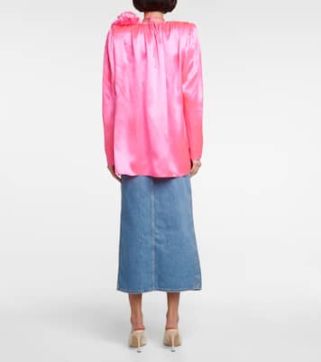 Verziertes Top aus Seide | Magda Butrym