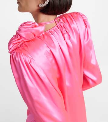 Verziertes Top aus Seide | Magda Butrym