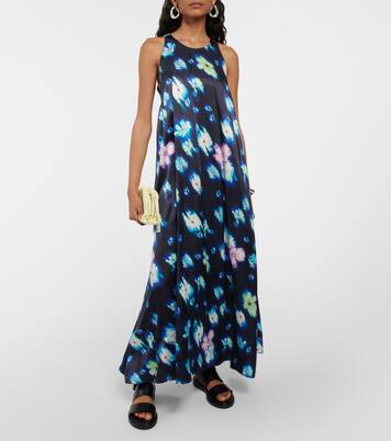 Bedrucktes Midikleid aus Satin | Dorothee Schumacher