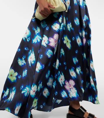 Bedrucktes Midikleid aus Satin | Dorothee Schumacher