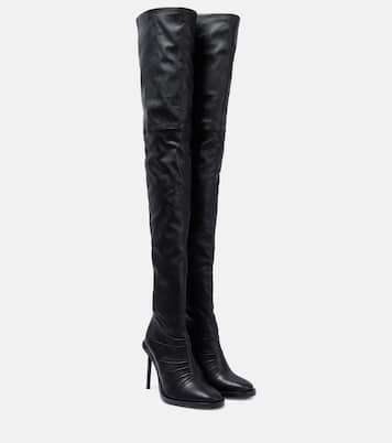 Adna over-the-knee leather boots | Ann Demeulemeester