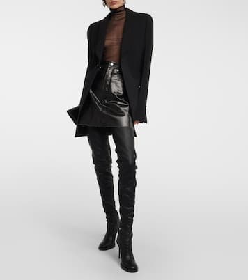 Adna over-the-knee leather boots | Ann Demeulemeester