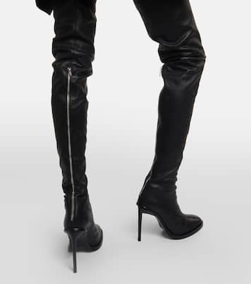 Adna over-the-knee leather boots | Ann Demeulemeester