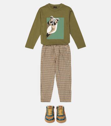 Printed cotton jersey T-shirt | Il Gufo