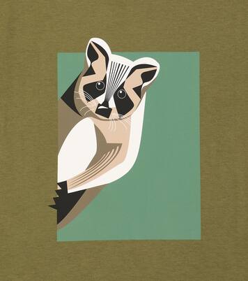 Printed cotton jersey T-shirt | Il Gufo