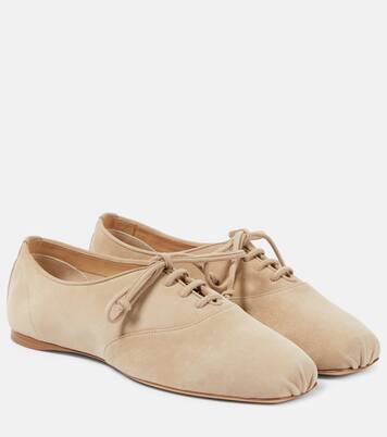 Maya leather lace-up flats  | Gabriela Hearst
