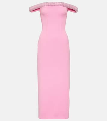 Robe midi à cristaux | David Koma