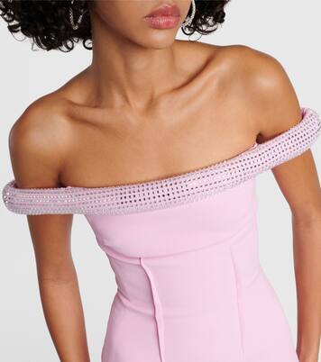 Robe midi à cristaux | David Koma