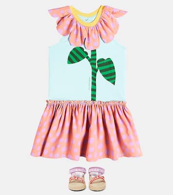 Printed cotton jersey dress | Stella McCartney Kids