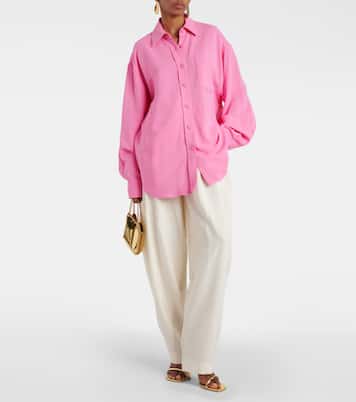 Oversize-Hemd aus Crêpe | Stella McCartney