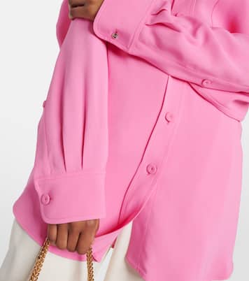 Oversize-Hemd aus Crêpe | Stella McCartney