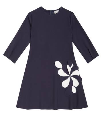Floral-appliqué jersey dress | Il Gufo