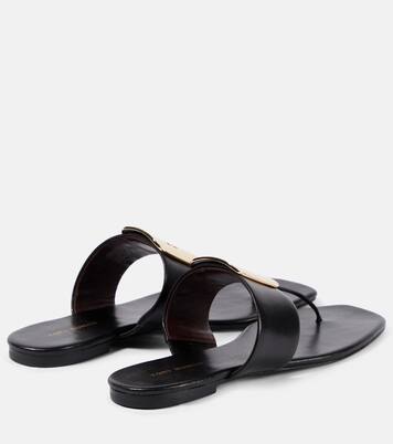 Georgia leather thong sandals | Tory Burch