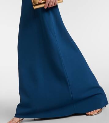 Robe longue Amarella en crêpe | Safiyaa