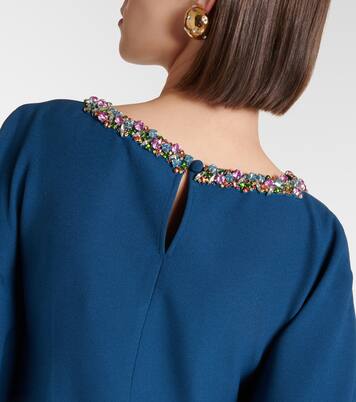 Robe longue Amarella en crêpe | Safiyaa