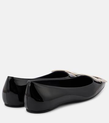 Trompette patent leather ballet flats | Roger Vivier