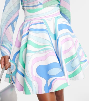 Minifalda Marmo de popelín de algodón | Pucci