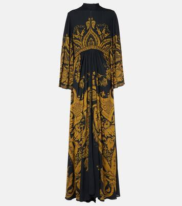 Robe longue imprimée en crêpe | Etro