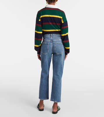 High-Rise Cropped Straight Jeans Riley | Agolde