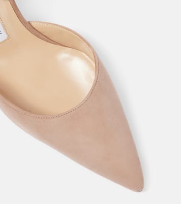 Carolyne 70 suede slingback pumps | Manolo Blahnik